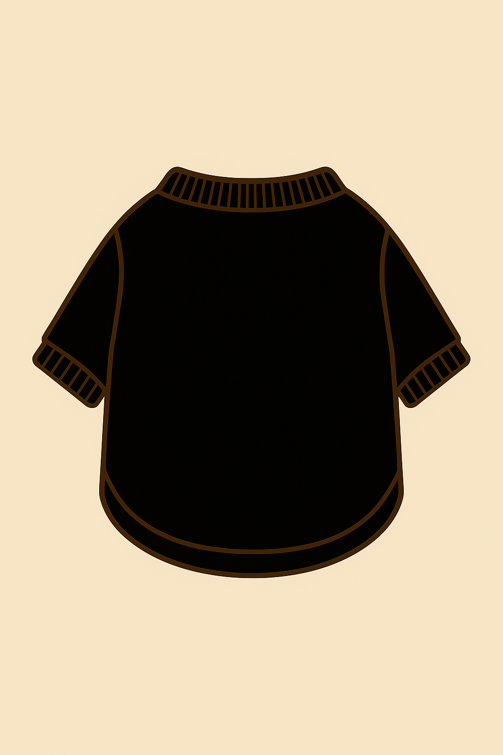 Black Plain Custom Pet Dress