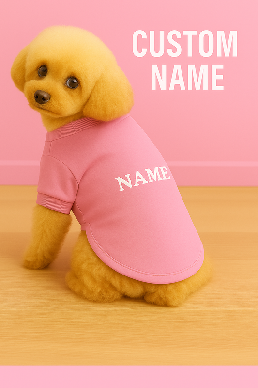 Pink Plain Custom Pet Dress