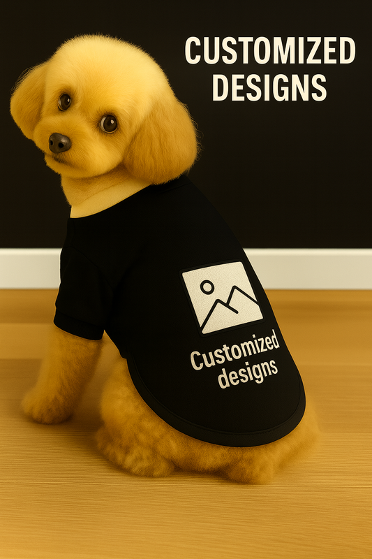 Black Plain Custom Pet Dress